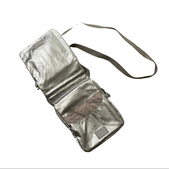 Metallic Silver Kipling Crossbody Bag - Picture 3 of 4